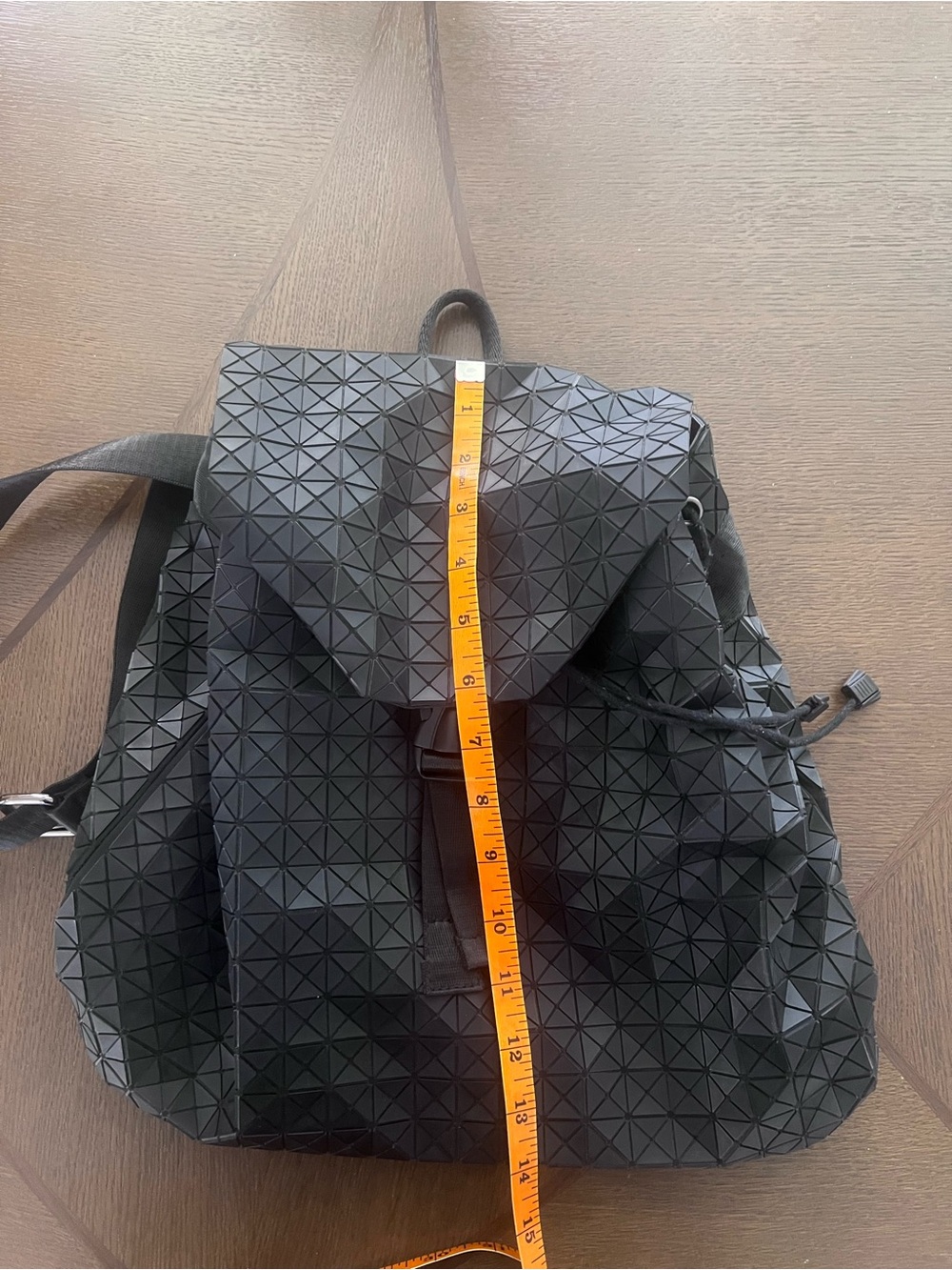Geometric Textured Backpack - Black - Picture 4 of 5